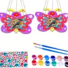 Alimentador de pájaros de madera de Amazon Alimentador de agua de alimentación Alimentación exterior Flores pintadas DIY Juguetes para niños