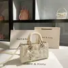 Dropshipping Bolso Lady Dior bordado pesado estilo Chanel modelo nuevo verano 2026 bolso de mano acolchado de alta gama al por mayor