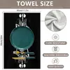 En stock 2 piezas Toallas de cocina estilo americano con eslogan de calavera oscura, microfibra, paños de limpieza resistentes a las manchas, paños para platos