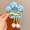 [Crianças] Tiara de Flor Tulipa de Primavera Doce e Fofa Acessório de Cabelo Tridimensional Meninas Tiara com Bolas Acolchoadas de Algodão