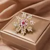 Productos Ecológicos, de Moda, de Alta Gama, Elegante y Versátil Broche de Copo de Nieve de Cristal Artificial Regalo de Navidad