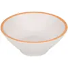 Plato Redondo para Barbacoa Flor de Círculo Blanco A5 Imitación Porcelana Tazón Redondo para Arroz Plástico Melamina Creativo Plato para Platos Fríos Plato Plano