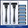 Manual de Fornecimento Transfronteiriço Lâmina de Seis Camadas Navalha de Barbear de Aço Inoxidável Cabeça de Lâmina de 6 Camadas para Homens Preço de Atacado de Fábrica
