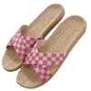Nuevas Pantuflas de Lino sin Cordones de Verano, Zapatos de Viscosa Listos para Usar con Suela Ligera para Mujer, Sandalias y Pantuflas Talla Única para Pareja al por Mayor