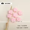 Cuentas de Flor Pequeña de Acrílico con Agujero Recto Materiales Hechos a Mano DIY Colgante para Cadena de Teléfono Bolso Llavero Cuentas Sueltas Accesorios de Joyería