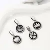 Accesorios de colgante con forma de corazón de acero inoxidable de alta venta transfronteriza, accesorios de joyería huecos con forma de corazón hechos a mano para collares personalizados DIY