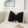 Cojín Almohada Lluvia Azul Cojín de Soporte Lumbar para Oficina Almohada Lumbar Simple Creativa Oficina Asientos Prolongados Cómodo Cojín Suave
