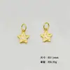 Plata S925 Chapada en Oro Accesorios DIY Mango Olla Ventilador Plátano Mano de Buda Corazón Oso de Dibujos Animados Colgante Pequeño Pulsera Mango