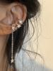 Pendientes largos con borlas y estrellas para mujer, sencillos, elegantes y a la moda.