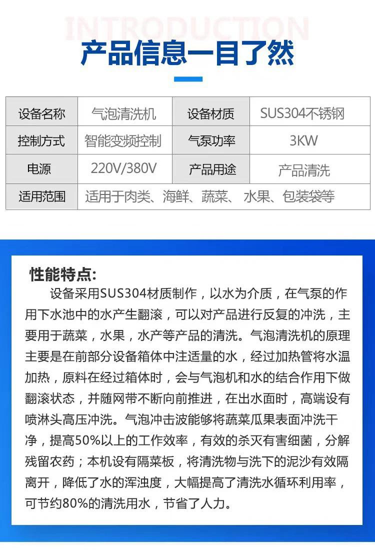 气泡清洗机-简介参数