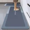 Alfombra de Piso Suave de Barro Diatomeas para Cocina, Absorbente de Agua, Antideslizante, a Prueba de Aceite, Lavable, Limpiable con Paño, Tapete para Pies, Absorbente de Aceite, Resistente a la Suciedad, Absorbente de Agua, Alfombra Larga