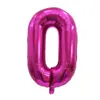 Versión americana Blanco digital flotante vacío globo de película de aluminio 32 pulgadas Rojo Rosa digital globo 0-9 cuerpo delgado decoración de globos al por mayor