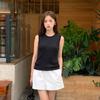Camisola Fresca Pequeña de 14 puntos para Mujer Shalaf Ropa Exterior Ajustada Adelgazante Tejida sin Mangas Jersey
