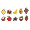 Colgantes Serie Frutas de Verano Fresa Manzana Plátano Accesorios de Joyería DIY de Aleación Colgante de Llavero Transfronterizo