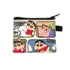 Nuevo Monedero de Crayon Shin-chan Bolsa de Monedas con Cremallera de Dibujos Animados Linda Bolsa Pequeña de Almacenamiento para Estudiantes Venta al por Mayor