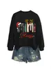 Mimi claus Amazon eBay sitio independiente moda casual para mujer sudadera única de otoño e invierno con cuello redondo y manga larga