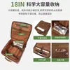 Maleta de viaje de negocios de 18 pulgadas de gran capacidad para equipaje de mano con ruedas universales silenciosas, cerradura de combinación, maleta de trolley vintage casual