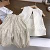 Traje para niñas Nuevo Estilo de Verano Ropa de Moda para Niñas Camisola para Bebé Niña Pantalones Antimosquitos Conjunto de Dos Piezas para Comercio Exterior