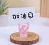Zakka Placard Estilo Japonés Hucha Escritorio Artesanías de Resina Adornos Pequeños Mensaje Inspirador Portatarjetas de Visita Lote Pequeño de Regalos
