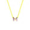 Design de Nicho Borboleta Aço Titânio Colar Joias Femininas Luxo Leve High-End Simples Exquisito Não Desbota Corrente Clavícula Atacado