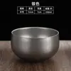 Cuenco de arroz vintage de acero inoxidable 304, cuenco infantil de doble capa color dorado anti-quemaduras, cuenco de sopa para restaurante, cuenco de cocina con acabado envejecido, cuenco para comer