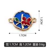 Material em folha flor dupla pendente DIY pulseira pingente colar pingente acessórios de joias podem ser lote misto vendas diretas de fábrica transfronteiriço