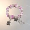 Pulsera de Abalorios con Mariposas Estilo Chino, Mismo Estilo para Mujer, Diseño de Nicho de Lujo Ligero, Pulseras Elegantes de Alta Gama para Pareja, Regalo para Mejores Amigos