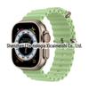 Adequado para Apple Watch Apple iWatch 5678910Se Ocean S11 Fivela Dupla Ultra2 Pulseira de Silicone