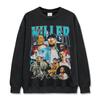 Camiseta de manga corta estampada de hip-hop retro transfronteriza Mike Miller MacMiller High Street que combina con todo cuello redondo sudadera con capucha