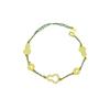 Tienda de Oro Mismo Estilo Pulsera de Monedas Calabaza Full Diamante para Mujer Oro Arena Imitación Diseño de Nicho Joyería Regalo para Novia
