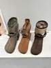 Botas de Motocicleta de Suela Blanda Guapas Estilo Occidental Otoño Lona Botas Martin 2026 Botas de Chica Popular Botas con Plataforma Oculta para Mujer Piel Suave