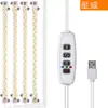 Luz LED para Crecimiento de Plantas Luz de Relleno USB Temporizador Atenuación Inteligente Luz Solar Espectro Completo Soporte para Flores Tira de Luz para Plantas Fábrica