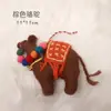 Estilo Ins Linda Muñeca de Fieltro de Lana Camello León Cordero Bolsa Colgante Llavero Colgante Adornos Lindos para Fotos