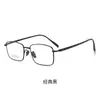 Yitong "6820" Armazón de Lentes de Negocio para Hombre de Titanio Puro, Electrochapado IP, Montura Completa, Ultraligero, para Miopía, Venta al por Mayor en Danyang