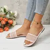 2026 Nuevo Estilo Estilo Hada Malla Transpirable Casual Chanclas Planas para Uso en Exteriores, Sandalias Deslizables Versátiles Peep-Toe para Mujer