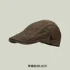 Gorra Estilo Coreano Hacia Adelante para Hombre Boina Retro Británica Todo el Año Sombrero Sencillo Juvenil de Pintor Moda Sombrero Acolchado Bordado
