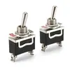 Interruptor basculante E-TEN1021 Interruptor modificado para coche de 2 pines 2 velocidades Pie de tornillo Interruptor basculante de balancín 12MM