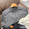 Funcional ao ar livre~Modelagem 3D e tecnologia de colagem outono novo camiseta esportiva masculina de manga longa com meio zíper para corrida casual