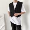 Chaleco de Trabajo Vintage Multibolsillos Estilo Japonés para Hombre Moderno Holgado Moda Nacional Funcional Estilo Bf Chaqueta Casual sin Mangas