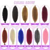 Cabelo Sintético para Crochê de Fibra Sintética de Lagarta Rasgada à Mão Africana Cabelo Cacheado Fofo Natural Tranças Extensões de Cabelo Trança Marley