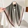 Lenço quadrado étnico de 70% algodão e linho, lenço de pescoço feminino estilo coreano, lenço de cabeça fino, lenço de veludo