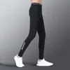 Pantalones de entrenamiento transfronterizos de alta elasticidad, forrados de polar, de secado rápido, leggings ajustados para hombre, adecuados para otoño e invierno, pantalones de capa base cálidos para deportes y running