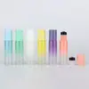 Botella de Aceite Esencial Gradiente Perlado Transfronterizo de 5 ml Botella de Perfume Colorida Botella de Aceite para Ojos con Bola Rodante Botella de Bola Rodante de 10 ml