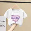 Súper Linda Camiseta de Manga Corta para Niña, Nuevo Modelo Verano 2026, Top de Algodón Puro Infantil, Atuendo de Verano para Niña Pequeña, Ropa de Media Manga