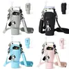 Cubierta para Taza de Hielo Transfronteriza 40 oz Material de Buceo Cubierta con Asa Correa de Hombro Ajustable Taza Térmica Stanley Tapa para Taza de Agua Tetera