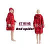 Ropa de invierno de franela con capucha de dibujos animados transfronteriza para adultos, grosor aumentado para hombres y mujeres, ropa perezosa para parejas, venta al por mayor
