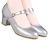 Sapatos Femininos Casuais de Moda Nova Primavera e Outono de 2026, Bico Redondo, Fivela de Uma Tira, Sapatos de Salto Baixo com Boca Rasa, Transfronteiriços