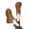 Botas altas para mujeres petite, versátiles botas de nieve con suela gruesa, nuevo estilo de invierno 2026, cómodos y cálidos zapatos de algodón con forro de felpa