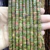 Separadores de 3*6 mm, cuentas sueltas, malaquita, turquesa, lapislázuli, cuentas de rueda doradas, accesorios para bricolaje, pulsera, espaciador, cuentas espaciadoras, cuentas planas de jade