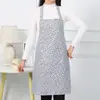 Ropa de Trabajo linda para Vendedor de Guardería de Cocina Manga Larga a Prueba de Aceite Algodón para el Hogar Antiretroceso Mono Estilo Coreano Moda Delantal